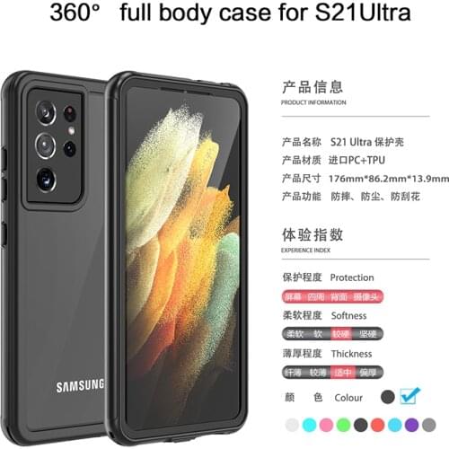 For Galaxy S21 Plus Case Luxury 360 Front+Back Screen Protector Full Sealed Cover for Samsung Galaxy S20 S21 Ultra S21 Fundas