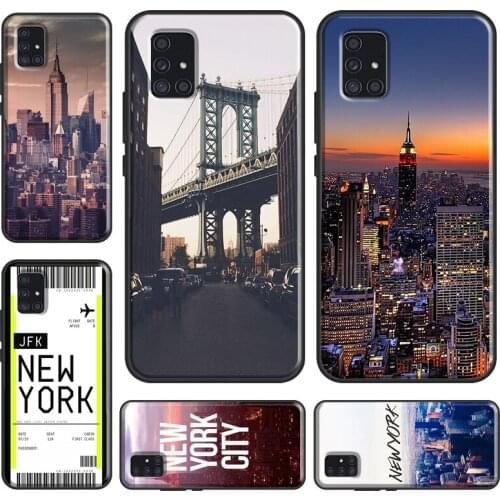 New York City Case For Samsung A32 A52 A72 A12 A42 A21S A20e A10 A20S A40 A50 A70 A11 A51 A71 A31 Coque