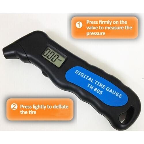 Mini TH805 Pressure Tire Digital Gauge Car Truck Motorcycle Tyre Air Pressure Monitor Tester Auto Tyre Pressure Manometer Tool