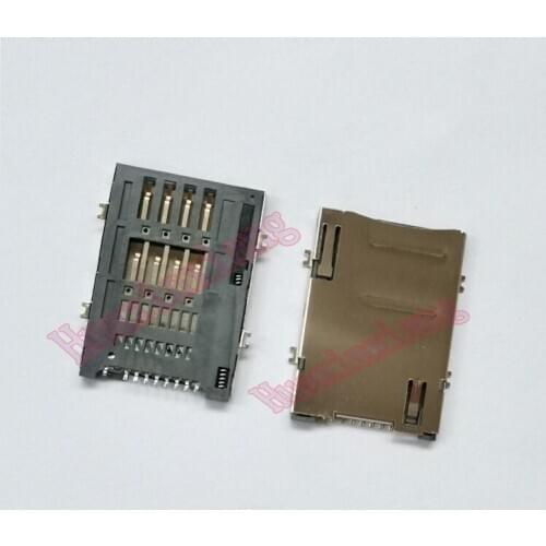 9P SIM card Holder connector adapter 8+1P 9Pin SIM memory card with detection feet For phone Tablet PC Self push