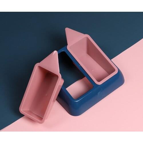 Pet Cat Double Bowl Multi-function Cat Food Spoon Cat Bowl Anti-overturning Feeding And Water Cat Bowl Double Bowl