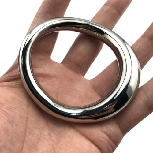 Stainless Steel Penis Rings Lock Sperm Delay Condoms Sex Toys For Men Masturbators Metal Cocking Bdsm Cock Scrotum Erection