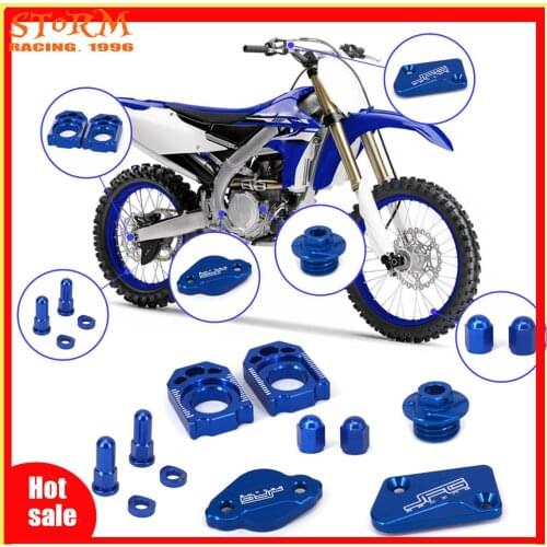 Motorcycle Brake Fluid Reservoir Cover Axle Block For YAMAHA YZ125 YZ250 YZ250F YZ450F YZ125X YZ250X WR250F WR450F YZ250FX