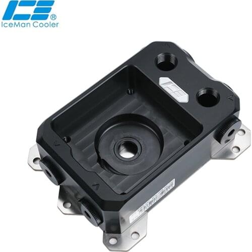 IceManCooler Server 1U 2U ITX Mini Computer Case Water Cooling Reservoir,Water Tank Support Integrated DDC Pump,ICE-PRS-DC