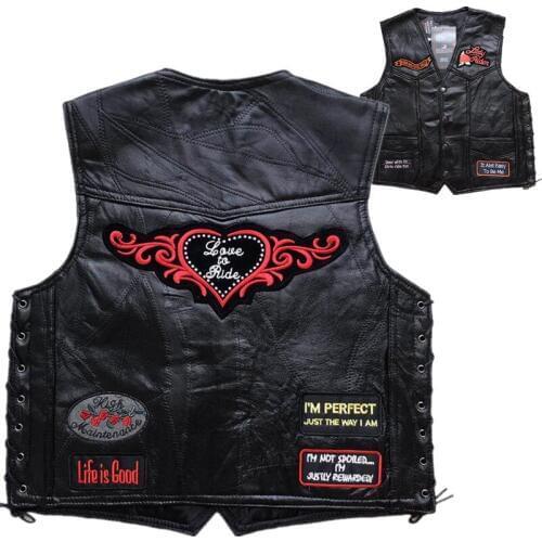 Motorcycle Leather Jacket Women Men Punk Classic Style Motorcycle Jacket Biker Club Casual Retro Vest Moto Clothing