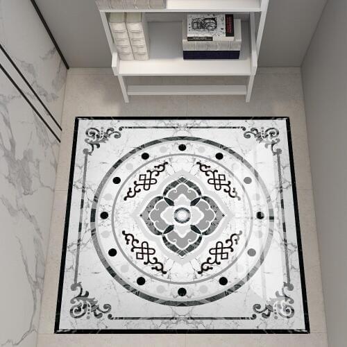 European-style parquet floor stickers PVC high-gloss material decoration stickers corridor porch tile renovation stickers marble