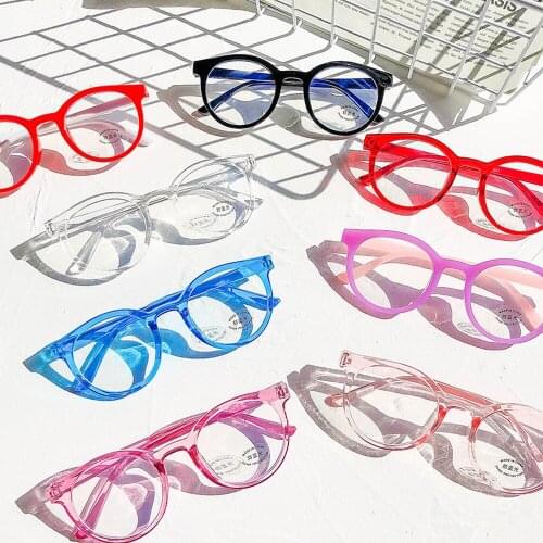 2021 New Children Girl Boy Classic Blue Light Blocking Spectacles Anti Eyestrain Clear Lens Glasses Protection Computer Eyewear