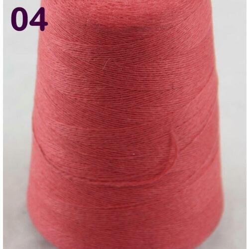 Sales 1X500g high quality 100% pure cashmere warm soft hand-woven tower yarn Rose Red 262-5004