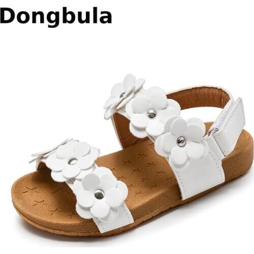 Baby Sandals 2020 Summer Children Sandals For Girls Kids Beach Sandals Soft Leather Flowers Princess Girls Shoes Toddler Shoes