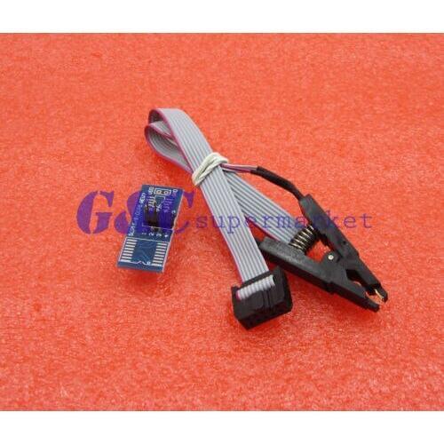SOIC8 SOP8 Flash Chip IC Test Clips Socket Adpter BIOS/24/25/93 Programmer diy electronics