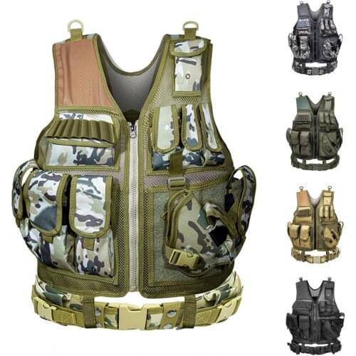 Military Camouflage Equipment Mesh Stab-resistant Breathable Protective Vest