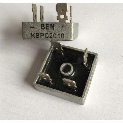 10pcs Single phase rectifier bridge KBPC2010 Metal Case Bridge Rectifier