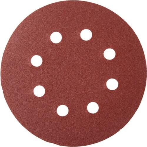 100pcs 125mm Round Shape Sanding Discs Hook Loop Sanding Paper Buffing Sheet 203F