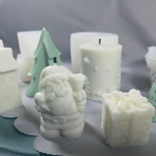 50LB DIY Christmas Series Crafts Diamond Silicone Mould, 3D Handmade Candle Fragrance Cake Epoxy Silicone Mold