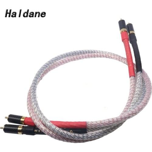 Haldane Pair HiFi Nordost Valhalla RCA Audio Cable Carbon Fiber Interconnect RCA Cable for Amplifier CD DVD Player