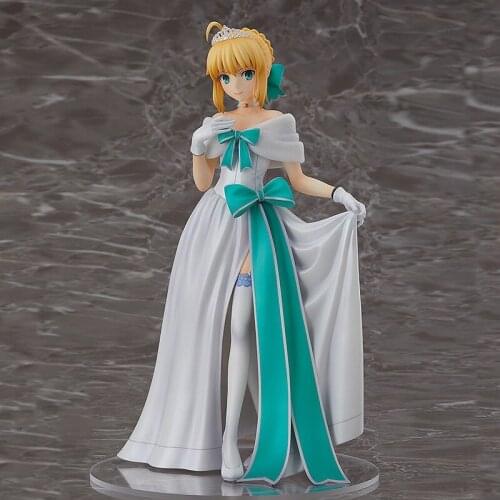 Bandai Anime Fate Grand Order 23cm Figures Altria Pendragon Formal Wear Series PVC 1/7 Model Toy Gift for A Girls Ornaments