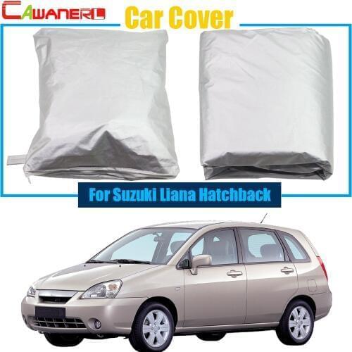 Cawanerl Car Cover Snow Sun Rain Resistant Protector Anti UV Cover For Suzuki Liana Hatchback Free Shipping