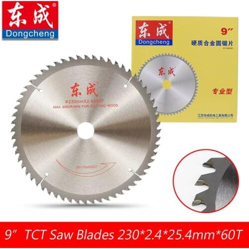 9" 230mm 60 Teeth TCT Circular Saw Blades For Wood 230*2.4*25.4mm*40 Teeth Woodworking Electric Saw Blades Bore 25.4 or 20.0mm