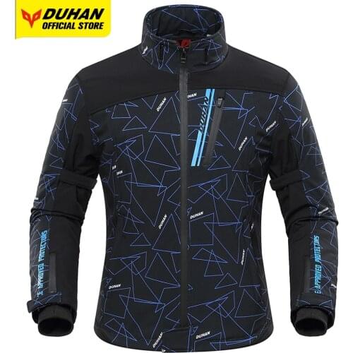 DUHAN Motorcycle Heated Jacket Electric Heating Keep Warm Motocross Jacket Women Men Thermal Body Protective Moto Cycling Jacket