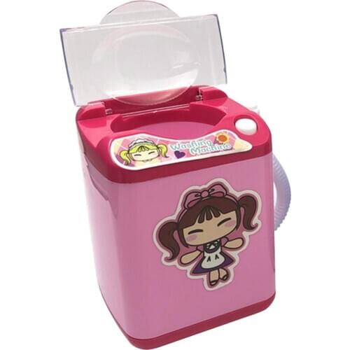 Mini Electric Washing Machine Kid Gift Play Pretend Education Toy Brush Cleaner Parent-child Interaction Closely United