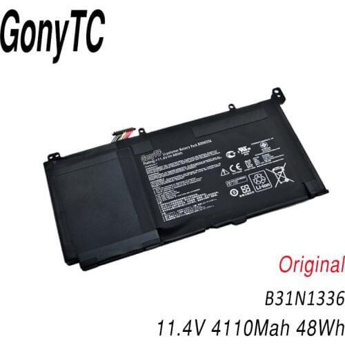 GONYTC Original B31N1336 Laptop battery for ASUS VivoBook C31-S551 S551 S551LB S551LA R553L R553LN R553LF 3cell Li-polymer