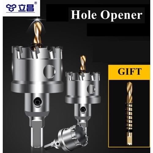 LICHANG Hole Saw Opener Stainless Steel Drills Bit Crown for Metal Alloy Core Tools Accessories Professional YG10X Cutter Head