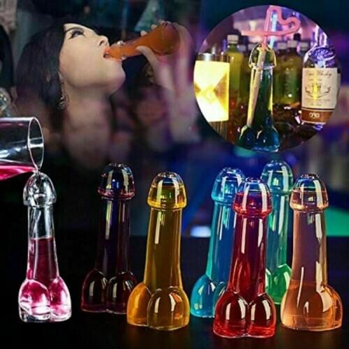 Creative design funny Penis Shot glass Cocktail Wine Glass For Parties night Bar KTV Night show Penis shape glass cup