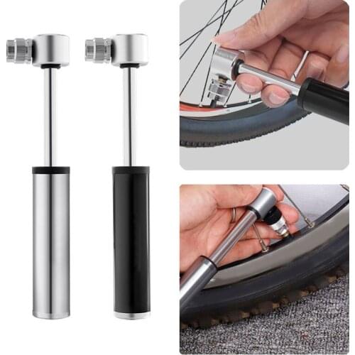 Mini Portable Bicycle Pump Bicycle Accessory Aluminum Alloy Tire Air Inflator Pump For Mountain Bike Bicycle Basketball Football