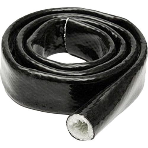 Heat AN4 Black Fire Sleeve Fire Braid Flame Shield 1/4X1M ID:6mm For BMW E36