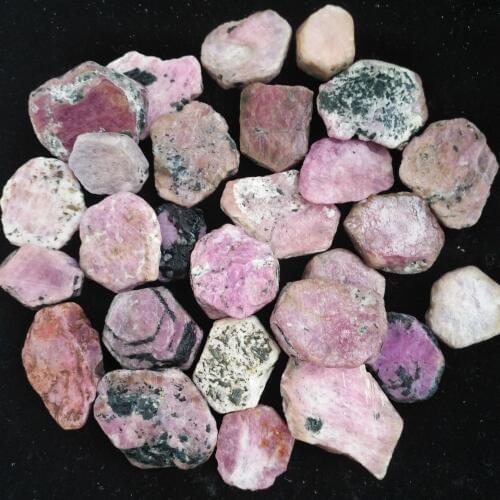 Natural Red Corundum Crystal Rough Specimen Natural Stones and Minerals