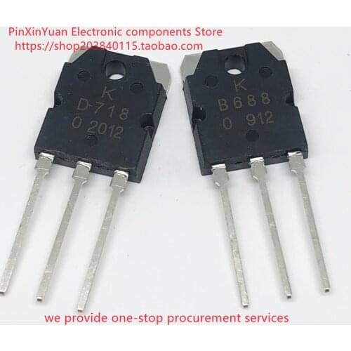 New original 2SD718/2SB688 2sd718 2sb688 audio amplifier pair tube B688/ D718 TO-3P triode In stock