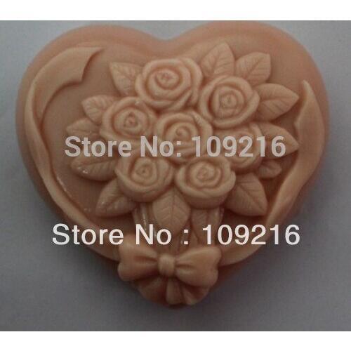 Wholesale!!!1pcs Bouquets of Roses (ZX927) Silicone Handmade Soap Mold Crafts DIY Mold