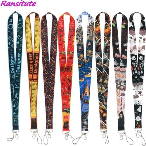Ransitute R1747 Hot Van Gogh Art Firefighter Designer DIY Hang Rope Lariat Lanyard For Keys ID Card Gym Mobile Phone Straps