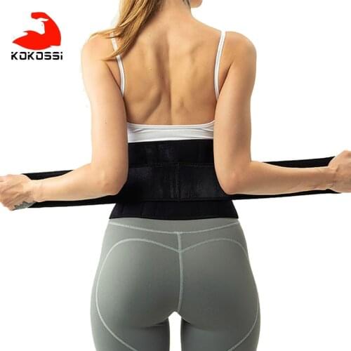 KoKossi Adjustable Elastic Compression Waist Belt Weightlifting Fitness Exercise Breathable Skin-Friendly Lumbar Supporter