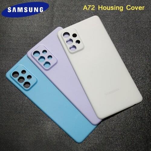 Samsung Battery Back Housing Cover Plastic Rear Door Phone Replacement For Phone Galaxy A72 SM-A725F SM-A725M/DS With Logo "6.7
