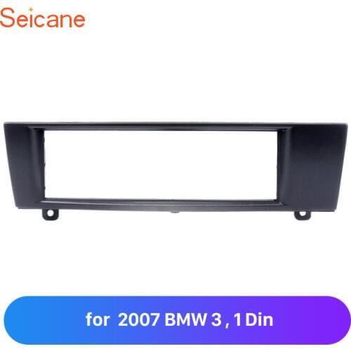 Seicane 1 Din Car Radio Stereo Panel Plate in Dash for 2007 BMW 3 Installation Mount Refitting Frame