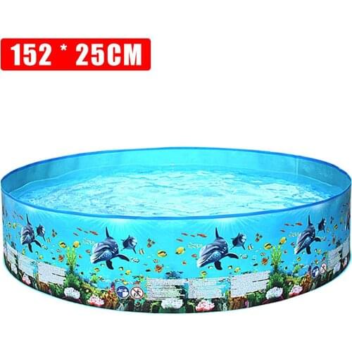 NEW 152X25cm Round Foldable Swimming pool Removable pool Track Water Framed Pool Large Pools for Children Family Above ground