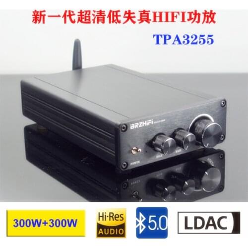 TPA3255 Fever Level HIFI Bluetooth 5.0 Power Amplifier Board Digital Power Amplifier 300W+300W LDAC