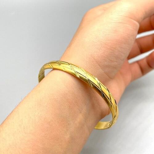 1pcs Dubai India Hot Fashion spring Ethiopia Glossy face Bracelet for Middle East women best gifts