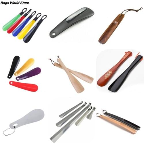 1PCS Shoe Horns Professional Black Plastick Shoe Horn Spoon Shape Shoehorn Shoe Lifter Flexible Sturdy Slip