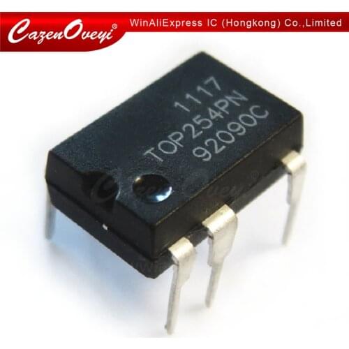 10pcs/lot TOP254PN TOP254GN TOP254 DIP-7 In Stock