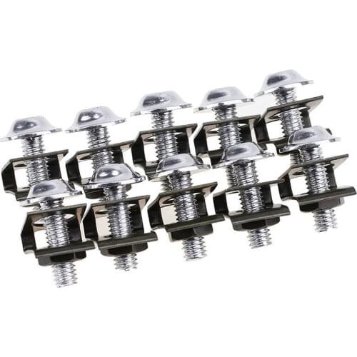 10 PCS M6 Motorcycle Fairing Body Bolt Kit Screw Spire Speed Fastener Clip Nut 6 Color