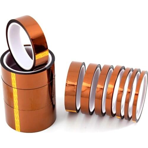 30meter x 5-40mm High Temperature Polyimide Tape Heat Resistant Insulation Polyimide Film Adhesive Tape 10mm