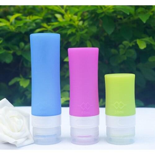 38ml/60mm/80ml Silicone Refillable Bottle Travel Business Fitness Portable Storage Bottle Silicone Lotion Shampoo Storage Bottle