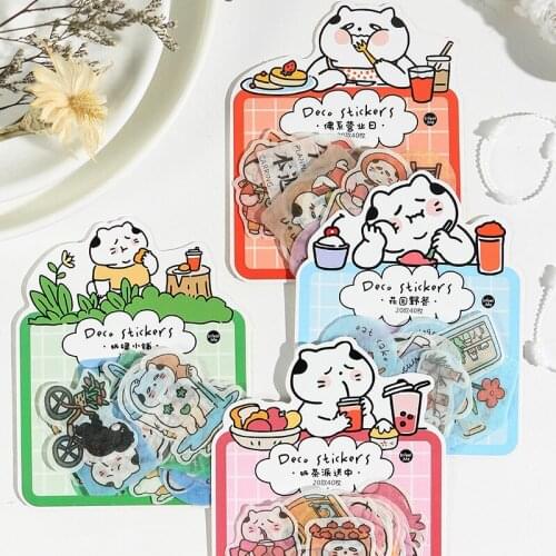 8bags/LOT maoshu milk tea shop series Creative decoration DIY paper washi stickers