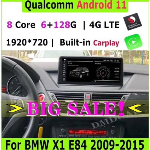 10.25" Qualcomm CPU Android 10 Car Multimedia Player GPS Navigation for BMW X1 E84 2009-2015 Radio Stereo Head Unit WiFi 4G LTE