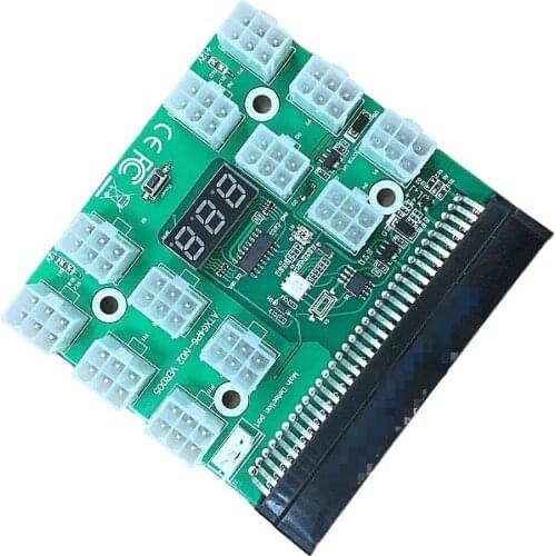 POWER SUPPLY Breakout Board for GPU Mining Ethereum 1*Board+12*graphics card lines FOR DPS-1200FB A DPS-750RB A