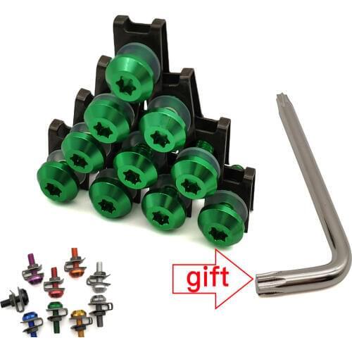 For BMW S1000R Ducati HYPERMOTARD 821 939 1100 796 SP Universal Motorcycle Fairing Body Bolts Scooter Clips Screw Nuts M6