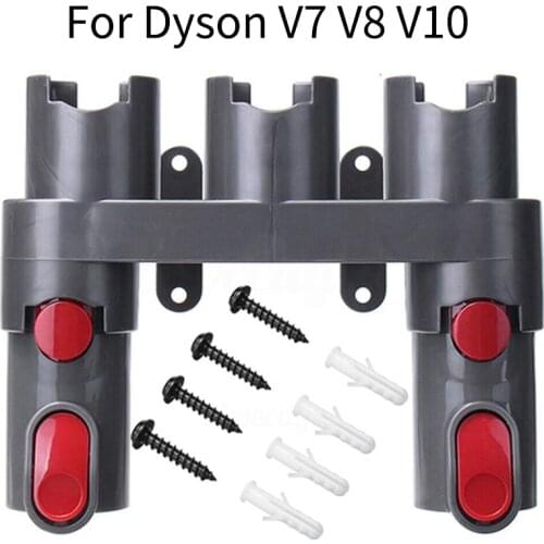 Set 5mm Screws Expansion Tubes Adapters Vacuum Cleaner For Dyson V7 V8 V10 Wall Mounted Holder Rack Home Storage Organizer