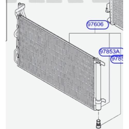A/C AC Air Conditioning Conditioner cooling Condenser for HYUNDAI i40 CW VF 1.6 1.7 2.0 976063X000 97606-3X000